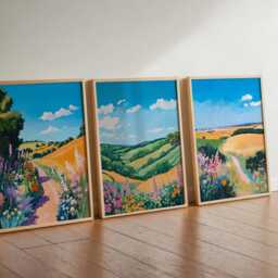 Set Of 3 Kansas Posters, Usa Wall Art Prints, Travel Poster Set, Midwest Landscape Prairie Decor - thumbnail 2