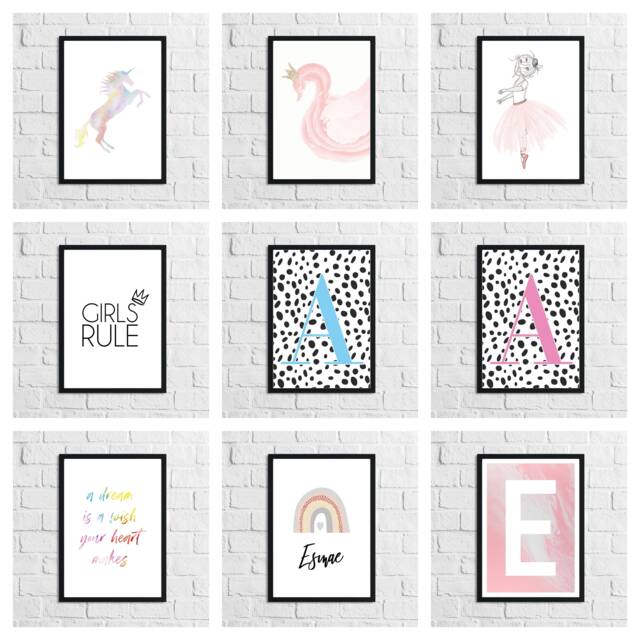 Winster Creations Assorted Nursery Children's Teenager Bedroom Room Home Wall Decor Prints - image 1