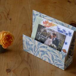 William Morris Letter Rack Willow Blue - Office Collection & Stationery Handmade in England - thumbnail 2