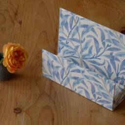 William Morris Letter Rack Willow Blue - Office Collection & Stationery Handmade in England - thumbnail 3