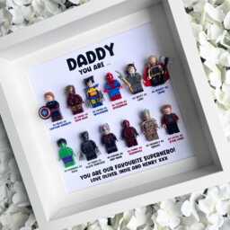 Dad Daddy Hero Gift Frame - M12 Father's Day, Christmas, Uncle, Grandad Unique Personalised Customised Gift - thumbnail 3
