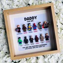 Dad Daddy Hero Gift Frame - M12 Father's Day, Christmas, Uncle, Grandad Unique Personalised Customised Gift - thumbnail 2