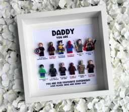 Dad Daddy Hero Gift Frame - M12 Father's Day, Christmas, Uncle, Grandad Unique Personalised Customised Gift - thumbnail 1