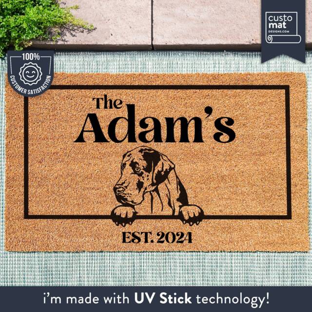 Great Dane Dog Door Mat - Doormat- Custom Pet Breed Personalized Animal Doormat Cute Family Lover Gift Couples - image 1