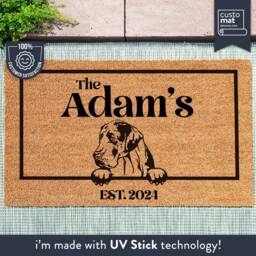 Great Dane Dog Door Mat - Doormat- Custom Pet Breed Personalized Animal Doormat Cute Family Lover Gift Couples - thumbnail 1