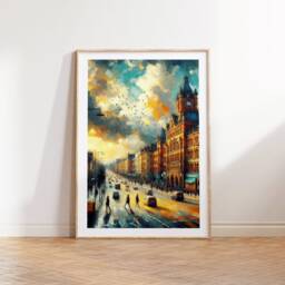Wolverhampton Poster Prints - Set Of 3 Posters - Watercolour Wall Art Decor Travel Wolves UK Artwork Gift Painting - thumbnail 3