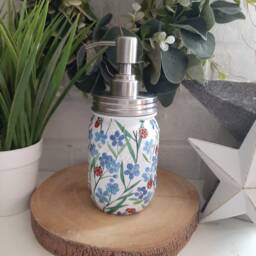 Various Gisela Graham Inspired Decoupaged Soap Dispenser - thumbnail 2