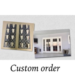Indoor Wall Planter - Blue - One Row Of 3 Pots - thumbnail 3