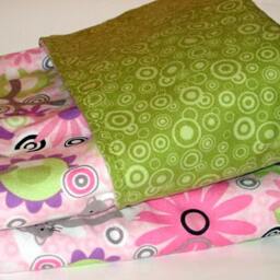 Cuddly Flannel Monkey Cat Baby Blanket/Quilt, Stroller Toddler Nap - thumbnail 2