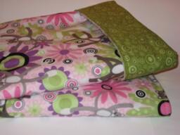 Cuddly Flannel Monkey Cat Baby Blanket/Quilt, Stroller Toddler Nap - thumbnail 1