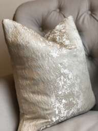 Champagne Floral Texture Cushion Cover, Handmade Pillow - thumbnail 1