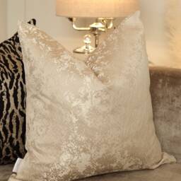 Champagne Floral Texture Cushion Cover, Handmade Pillow - thumbnail 2