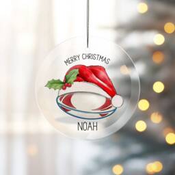 Basketball Christmas Tree Decoration, Personalised Bauble, Sports Decoration - thumbnail 2