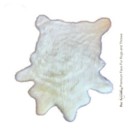 Faux Deer Skin Rug - Plush Shag, Usa Made - thumbnail 2