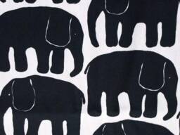 Decorative Pillow Cover White Bright Blue Elephants Cotton Pillow Scandinavian Design Throw Pillows Floor Cushions Accent Pillows - thumbnail 4