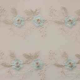 3 Colours Custom Curtains Intricate Floral Embroidery Sheer Curtain For Bedroom Living Room - thumbnail 3