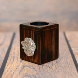 Bernese Mountain Dog - Wooden Candlestick With Dog, Souvenir, Decoration, Limited Edition, Collection - thumbnail 2