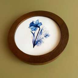 Brown Round Frame, Picture Frame Circle Frames Wall Size 2 - 16 Inches - thumbnail 2