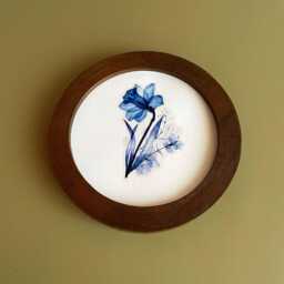 Brown Round Frame, Picture Frame Circle Frames Wall Size 2 - 16 Inches - thumbnail 3