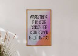 Spiritual Power Print Gradient Aura Energy - Manifest Your Life - thumbnail 1
