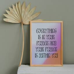 Spiritual Power Print Gradient Aura Energy - Manifest Your Life - thumbnail 3