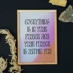 Spiritual Power Print Gradient Aura Energy - Manifest Your Life - thumbnail 2