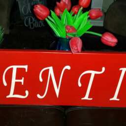 Valentine Porch Sign Horizontal Wood Wall Hanging Love Happy Valentine's Day Decoration Cupid Decor - thumbnail 3