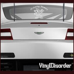 Dove 1 in Loving Memory Custom Car Or Wall Vinyl Decal Stickers - Ilmdove1Et - thumbnail 1