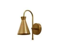 Brass Wall Lamp - Handmade Mid Century Modern Sconce Light - thumbnail 1