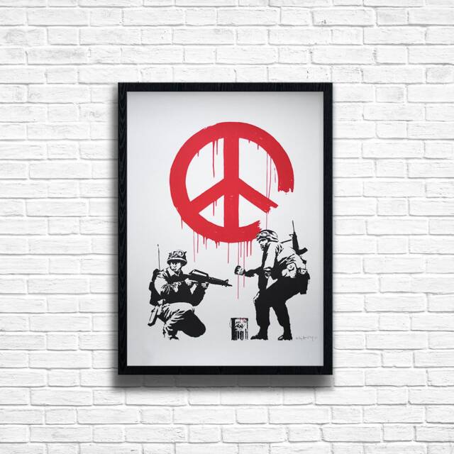 Banksy Cnd Soldiers Graffiti Print Urban Street Art Poster - image 1