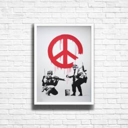 Banksy Cnd Soldiers Graffiti Print Urban Street Art Poster - thumbnail 3