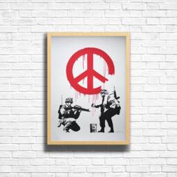 Banksy Cnd Soldiers Graffiti Print Urban Street Art Poster - thumbnail 2