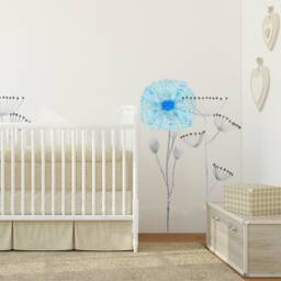 Wall Decal Flower, Home D??cor, Bedroom Floral Decal, Nursery Wooly Meadow Collection - Design Nr.2 - thumbnail 2