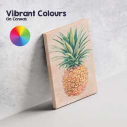 Minimalist Watercolour Pineapple Botanical Illustration Canvas Wall Art Print Decor Picture Ready To Hang - thumbnail 4
