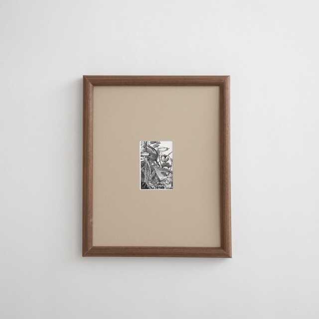 8x10 Walnut Picture Frame With Mat Custom Opening Size 2x3 3x5 4x6 5x7 - image 1