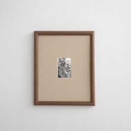 8x10 Walnut Picture Frame With Mat Custom Opening Size 2x3 3x5 4x6 5x7