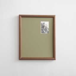 8x10 Walnut Picture Frame With Mat Off Center Opening Size 2x3 4x6 5x7 - thumbnail 1