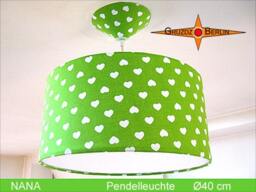 Green Children's Lamp Nana ??40 cm Pendant With Diffuser - thumbnail 2