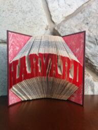 Harvard - Folded Book Art Fully Customizable, Graduation - thumbnail 1