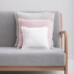 Linen Pillow Cover. Washed Linen Pillowcase With Pom-Poms. Stylishe Custom Size Pillow For Living Room - thumbnail 2
