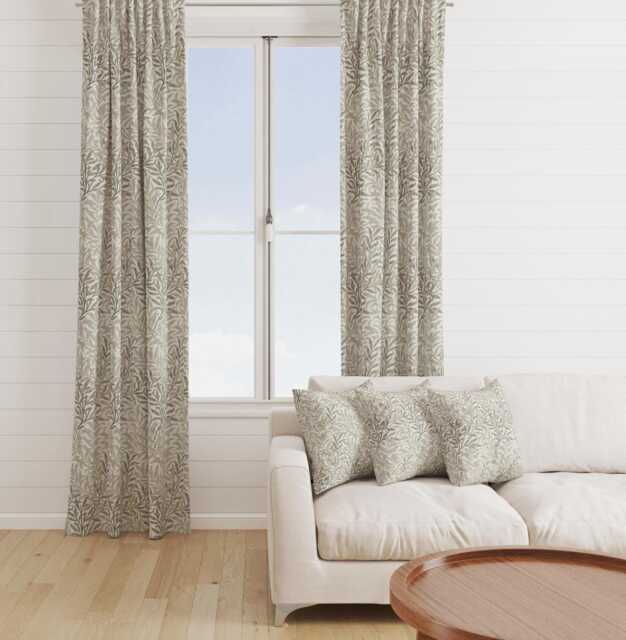 Custom Made William Morris Willow Bough Natural Blackout Lining Curtains 3 - image 1