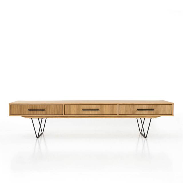 Mid-Century Sideboard, Dresser, Commode, Credenza Made Of Oak Vaneer - Livlo D-L01 - image 1