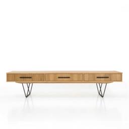 Mid-Century Sideboard, Dresser, Commode, Credenza Made Of Oak Vaneer - Livlo D-L01