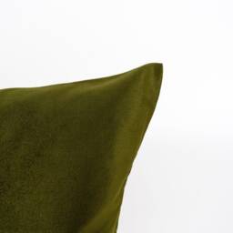 Luxury Velvet Olive Green Cushion Cover Throw Pillow - All Sizes - thumbnail 3