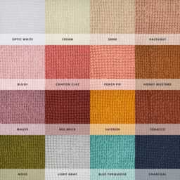 Linen Waffle Towel Set Heavyweight Bath & Hand Towels - thumbnail 4