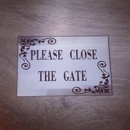 Engraved Signs, Close The Gate Sign, No Cold Calling, Leave Deliveries, Choice Of Colour, Text Your Choice, Letterbox Door Sign - thumbnail 2