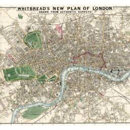 London Map Print Vintage England Capital City Atlas Artwork - thumbnail 2
