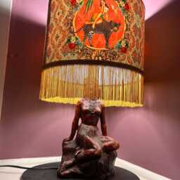 Alice Fringed Drum Lampshade, Fringe Lampshades, Lampshade With Tassels, Unique Lighting, Handmade Lampshade, Vintage Lampshades - thumbnail 3