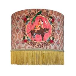 Alice Fringed Drum Lampshade, Fringe Lampshades, Lampshade With Tassels, Unique Lighting, Handmade Lampshade, Vintage Lampshades