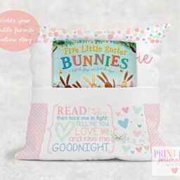 Personalised Butterfly Book Cushion Children's Velvet Bedtime Story Pillow - thumbnail 2